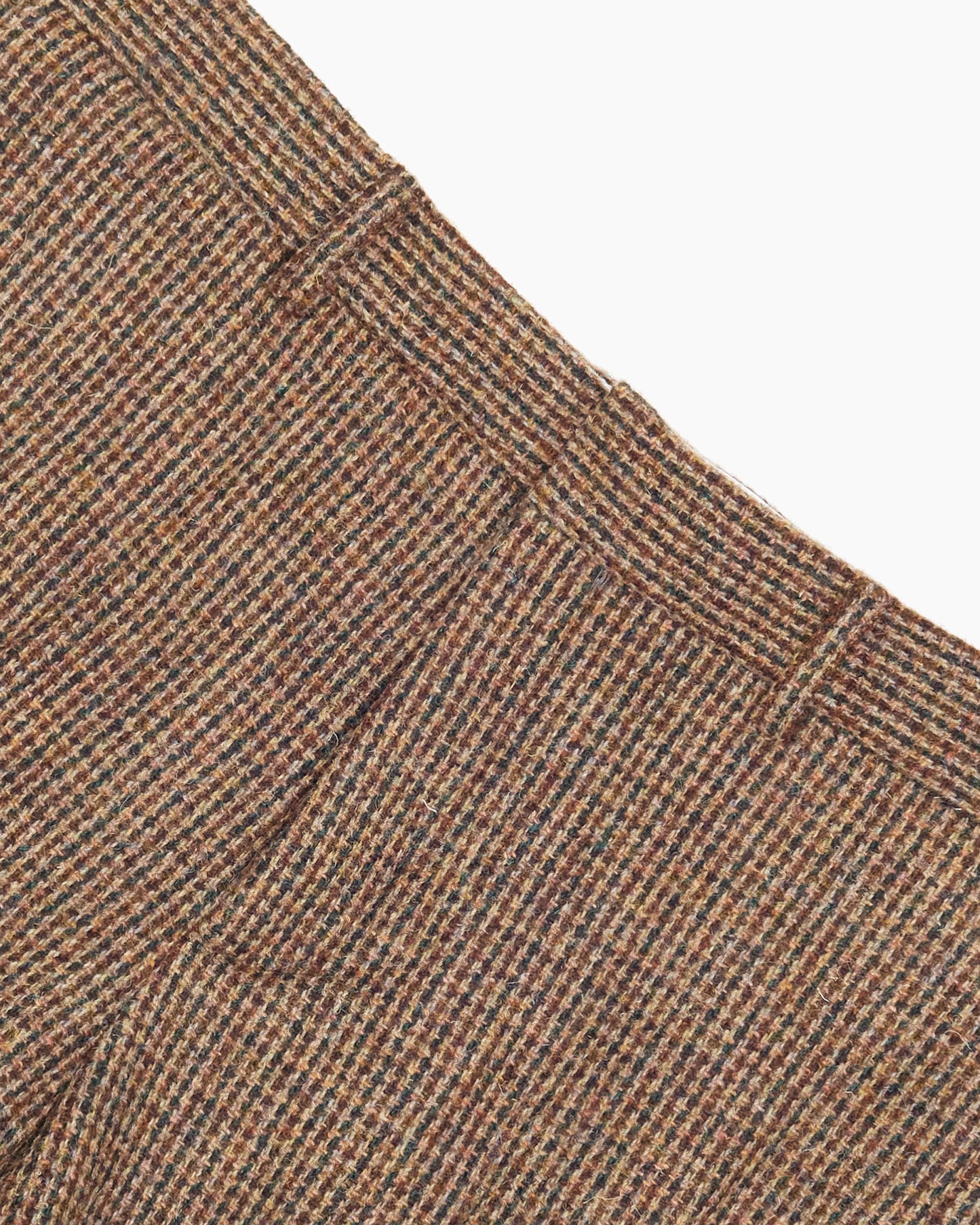 Brown Check Heavyweight Harris Tweed Ivy Trousers