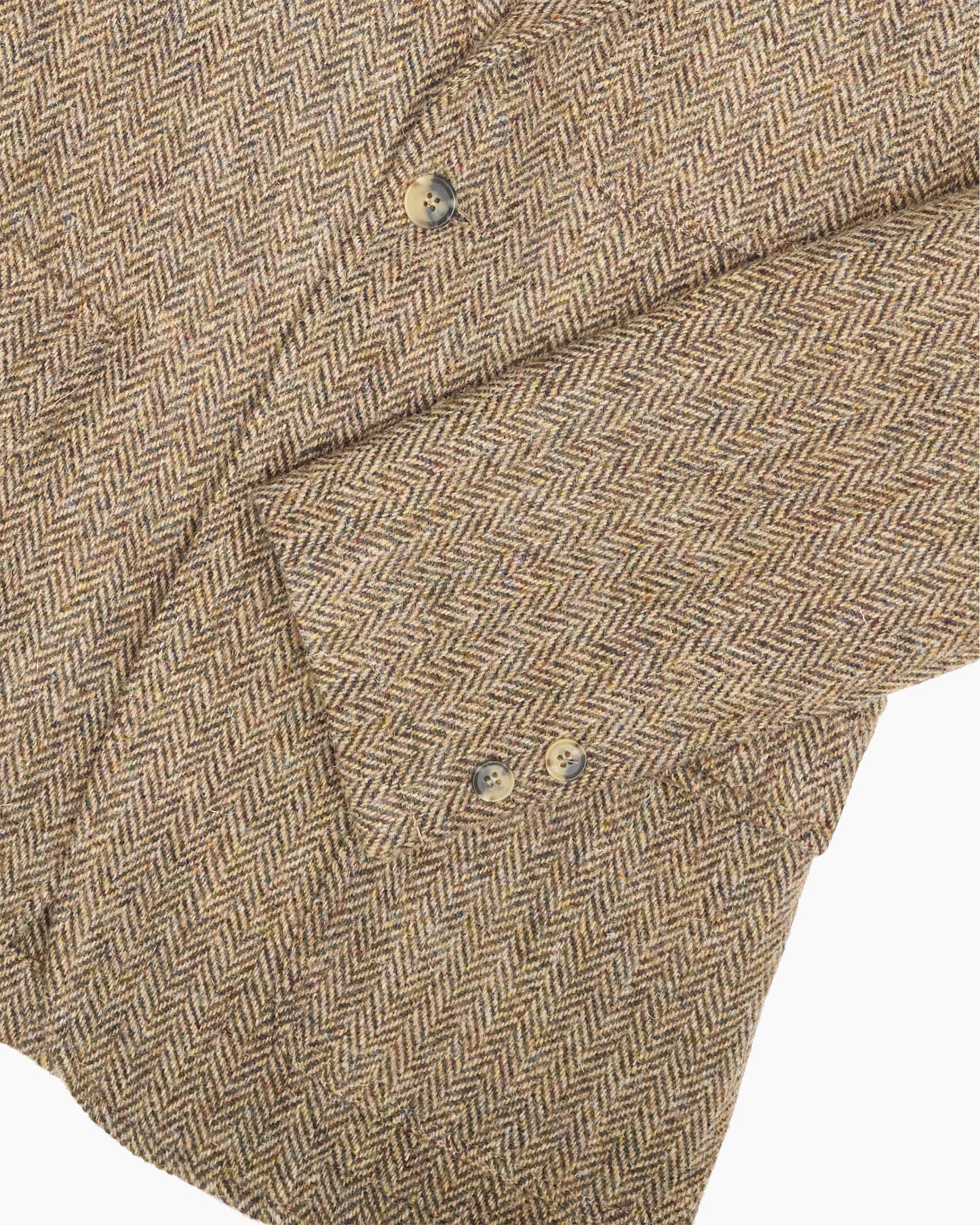 Light Brown Herringbone Heavyweight Harris Tweed Ivy Jacket
