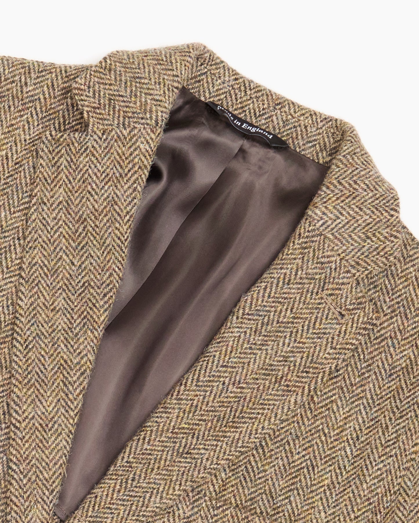 Light Brown Herringbone Heavyweight Harris Tweed Ivy Jacket