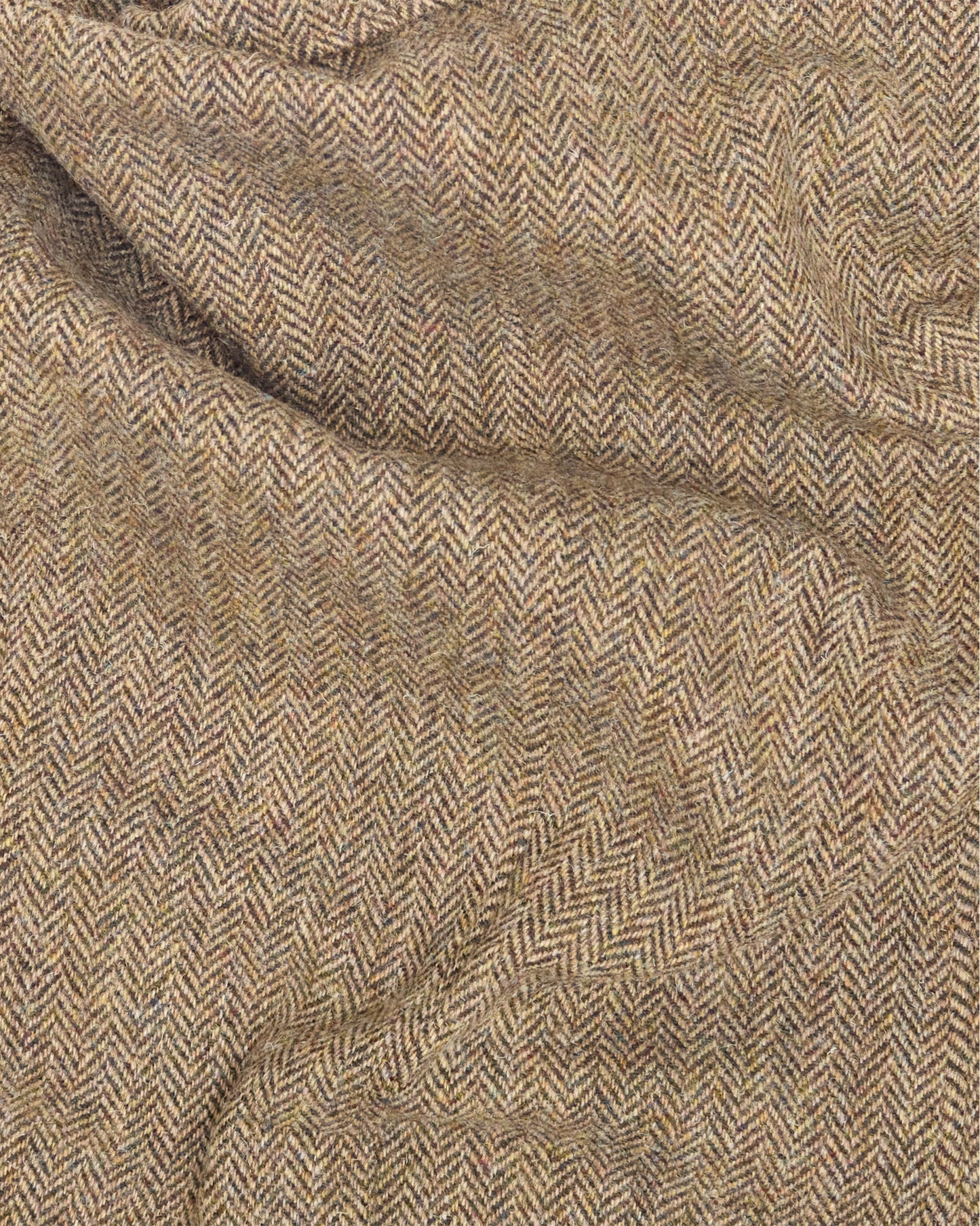 Light Brown Herringbone Heavyweight Harris Tweed Ivy Jacket