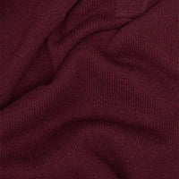 Burgundy Knit Shetland Polo Jumper