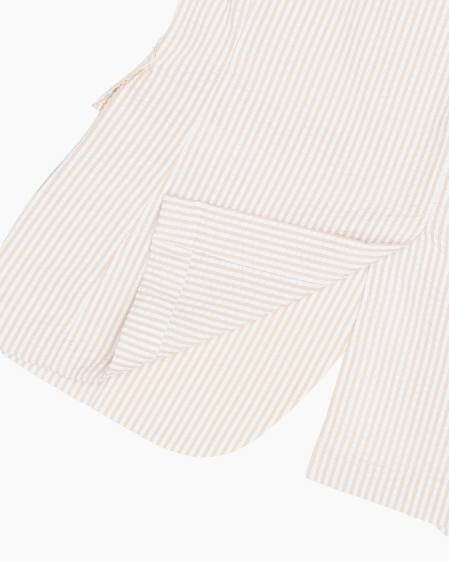 Champagne Stripe Seersucker Ivy Jacket