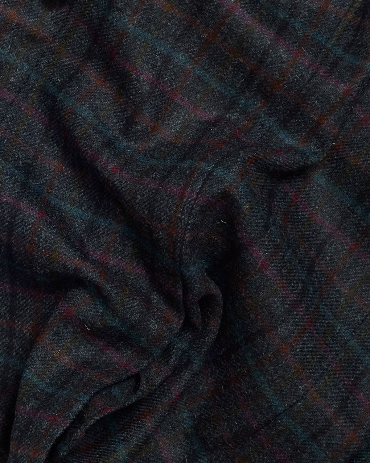 Charcoal Multi Overcheck Shetland Tweed Ivy Jacket
