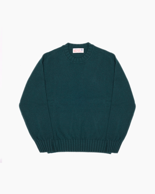 Green Super Soft Shetland Knit Jumper