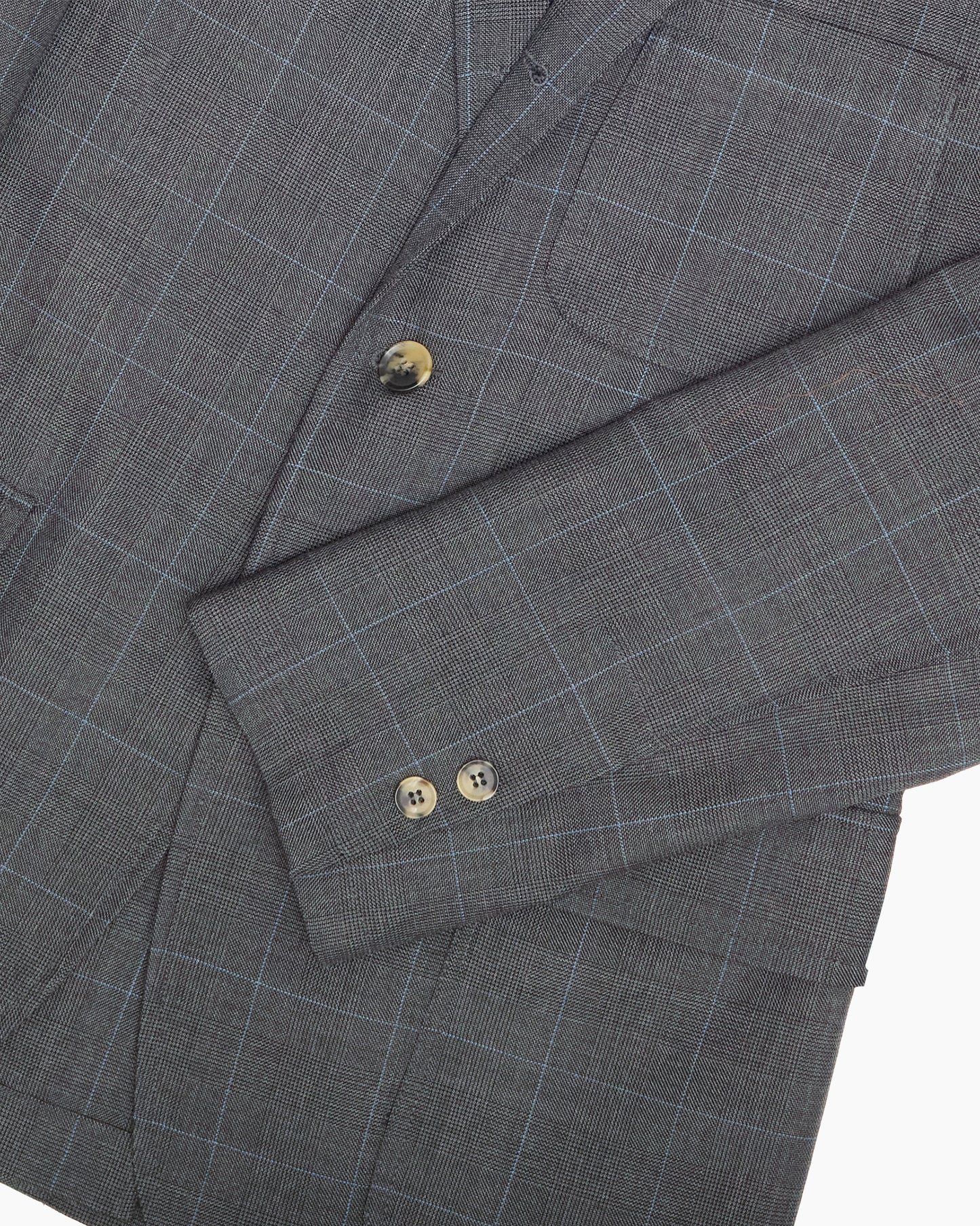 Grey Prince of Wales Wool Check Ivy Jacket