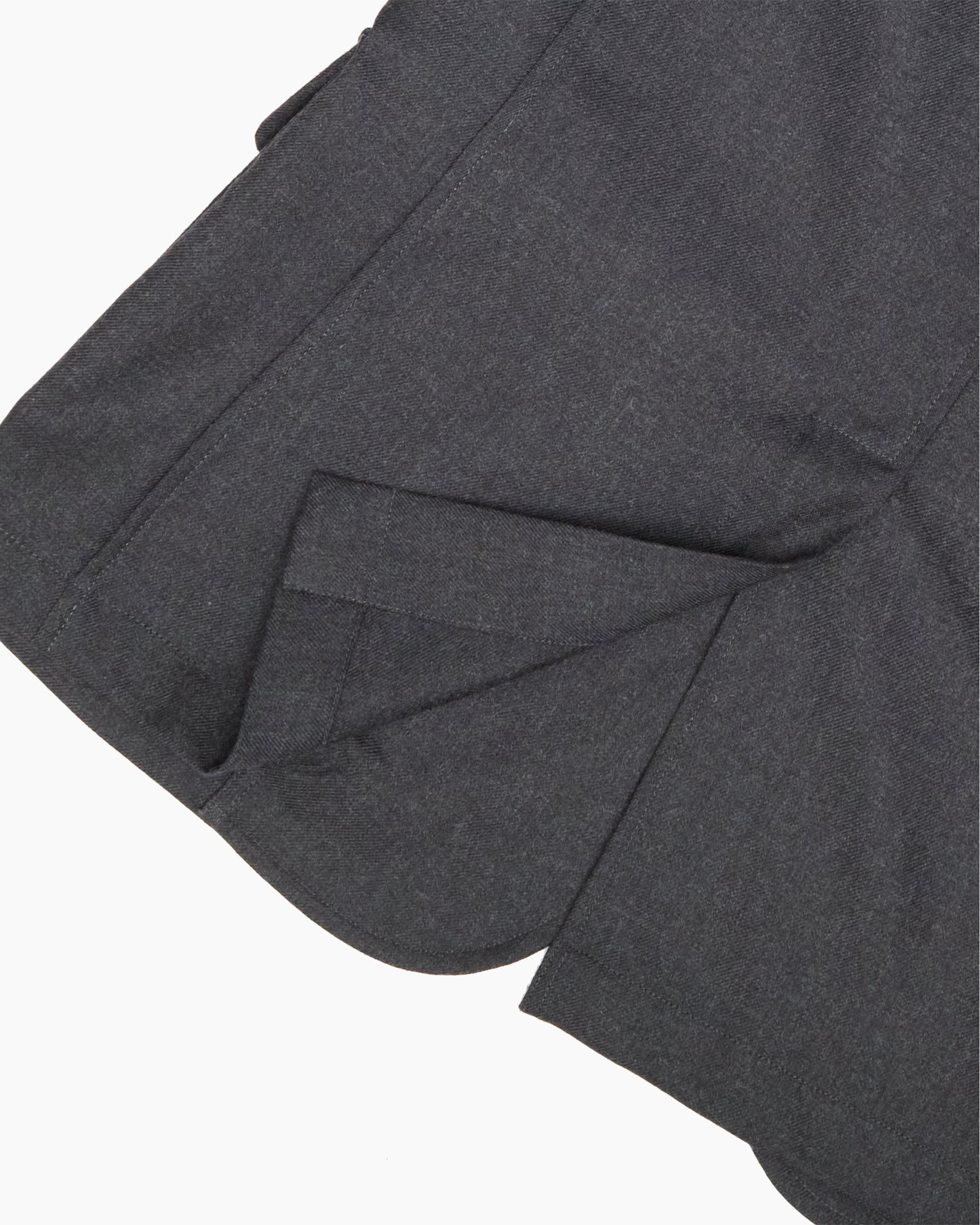 Grey Heavyweight Plain Wool Twill Ivy Jacket