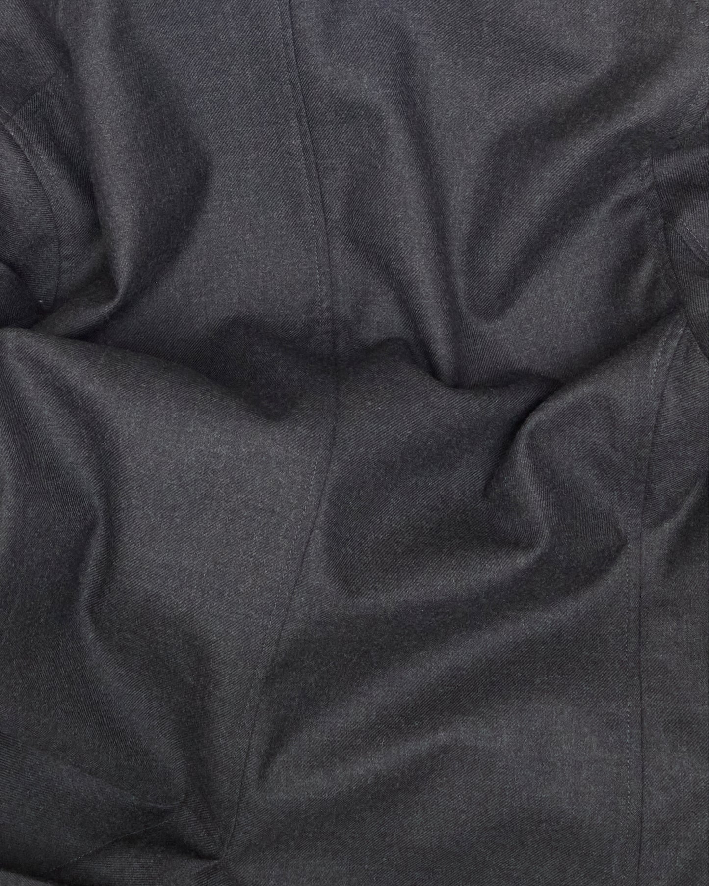 Grey Heavyweight Plain Wool Twill Ivy Jacket