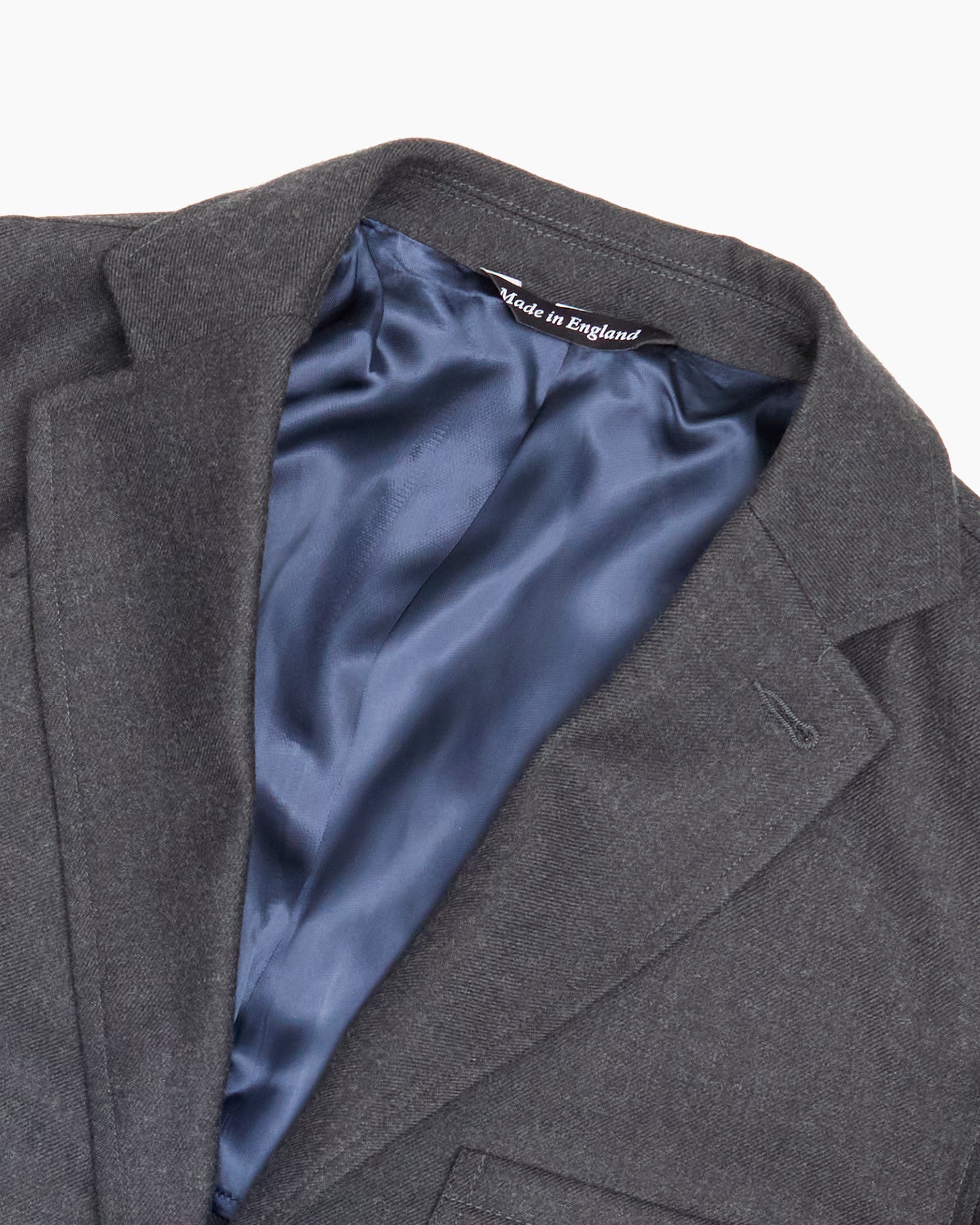 Grey Heavyweight Plain Wool Twill Ivy Jacket
