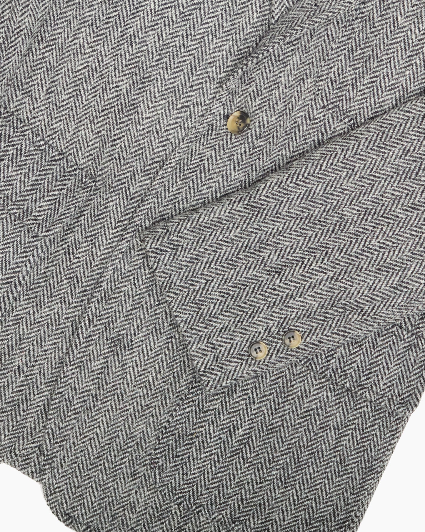 Grey Herringbone Heavyweight Harris Tweed Ivy Jacket