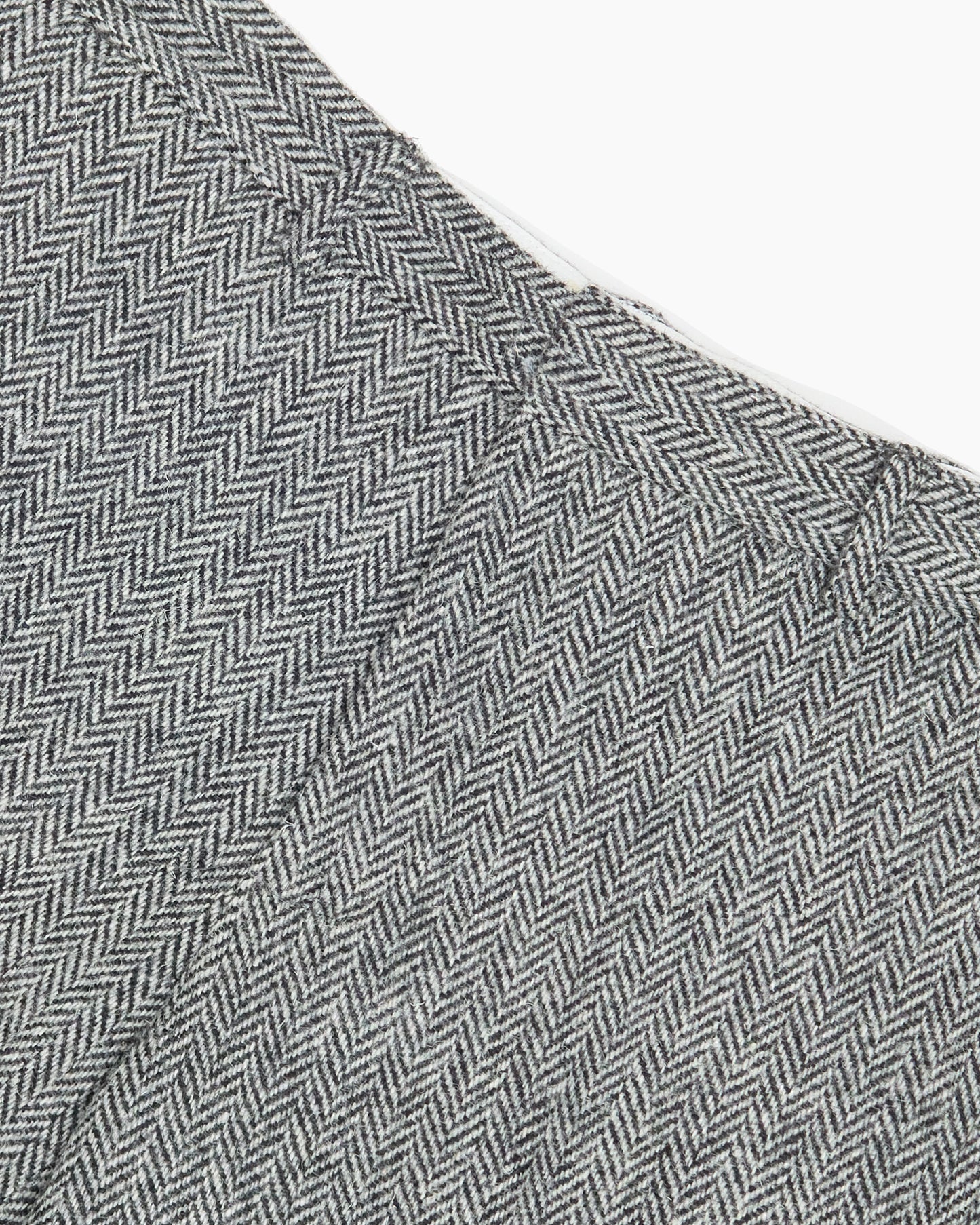 Grey Herringbone Heavyweight Harris Tweed Ivy Trousers