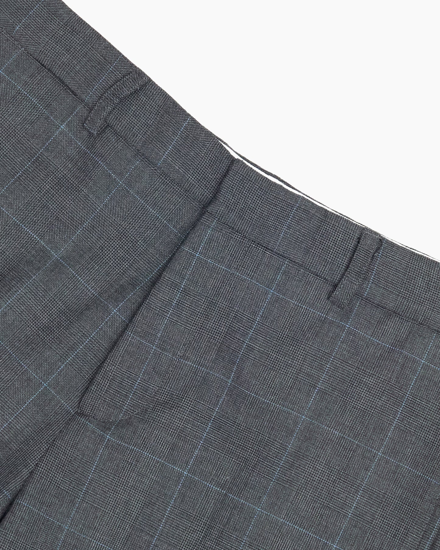 Grey Prince of Wales Wool Check Ivy Trousers
