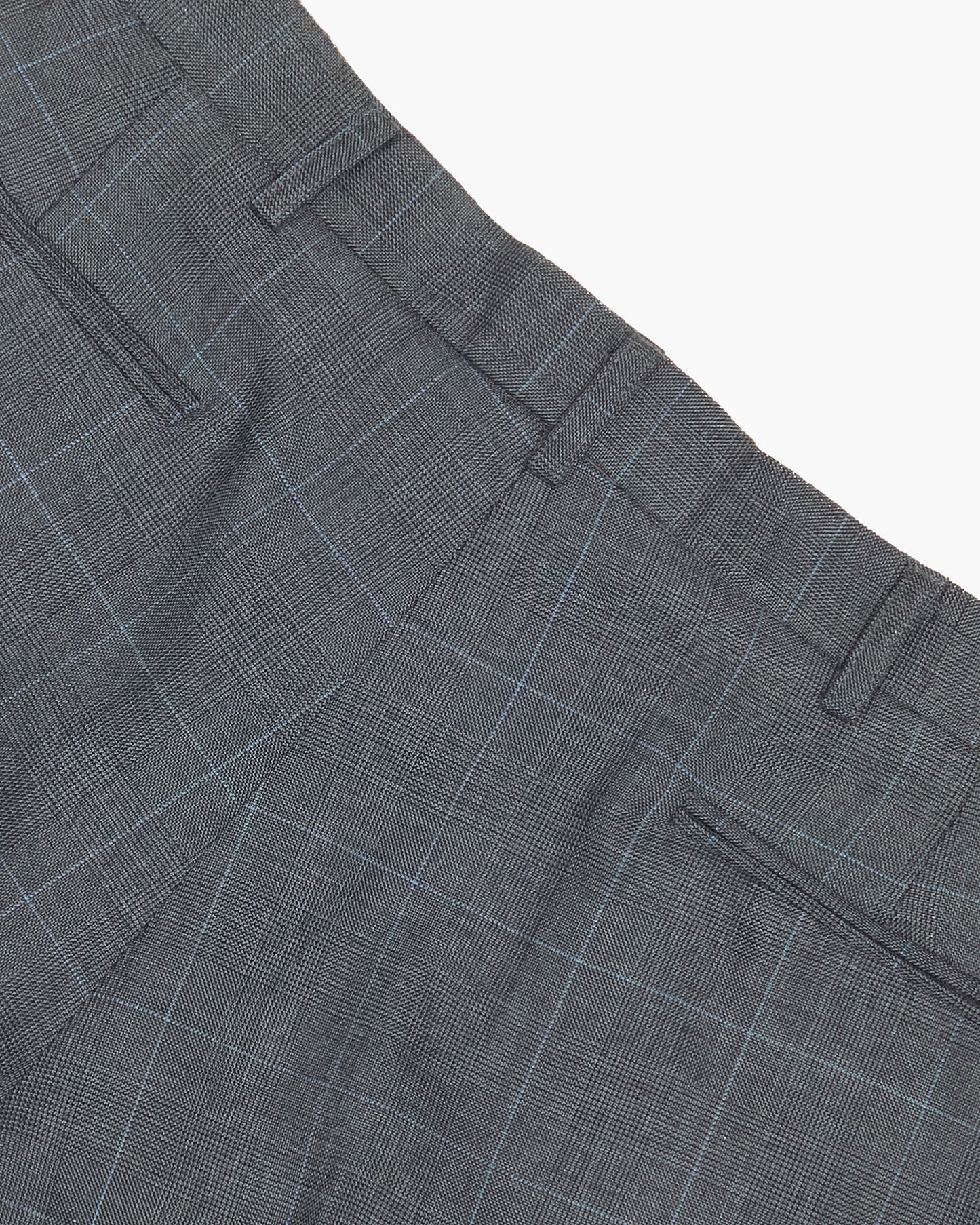 Grey Prince of Wales Wool Check Ivy Trousers
