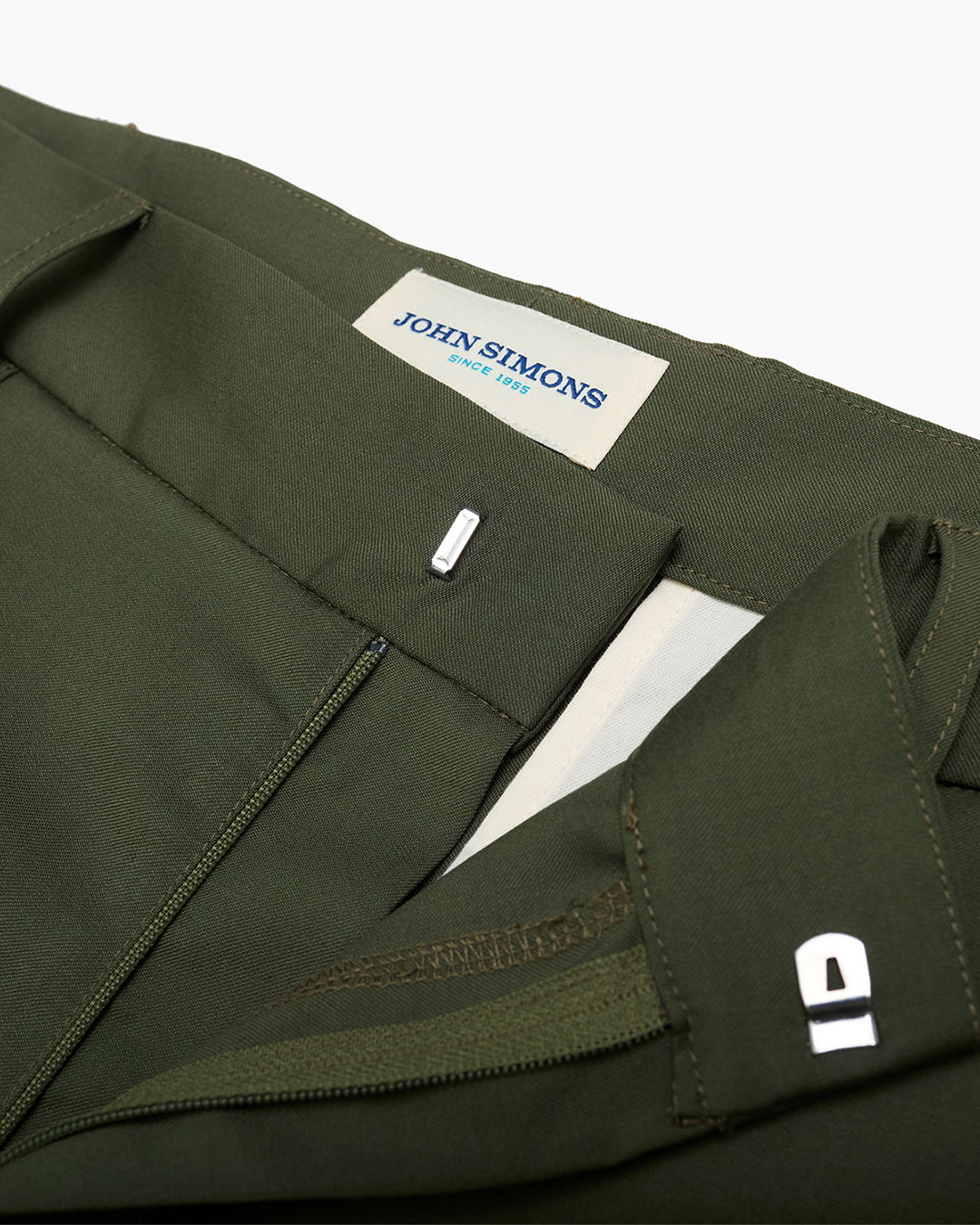 Green Holland & Sherry Tropical Wool Ivy Trouser