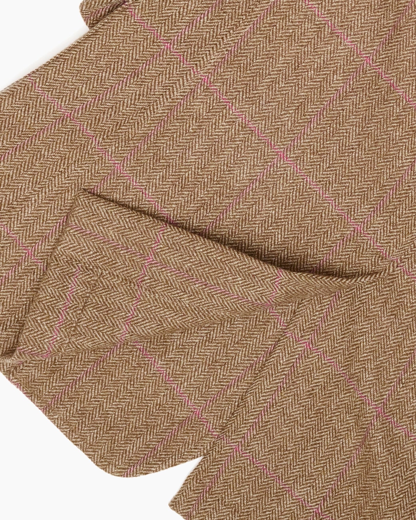 Archive Brown & Pink Overcheck Herringbone Ivy Jacket