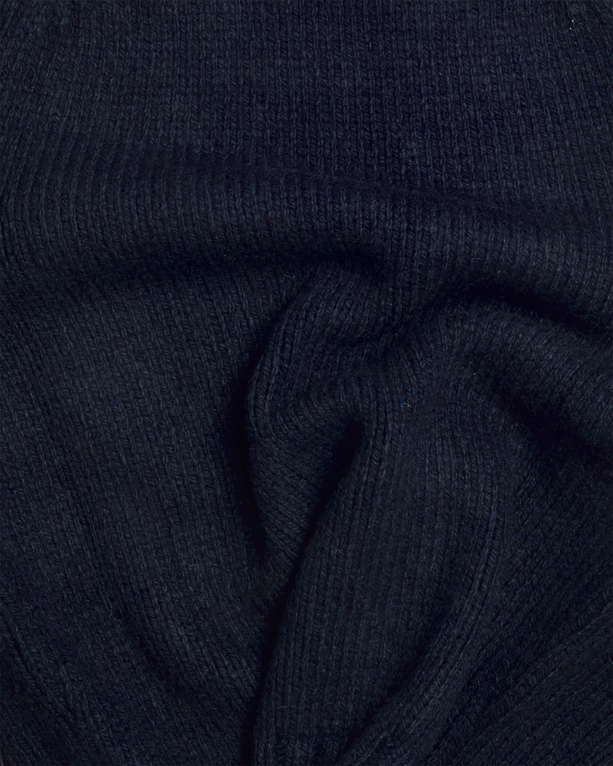 Midnight Blue Cashmere Chunky Shetland Knit Jumper