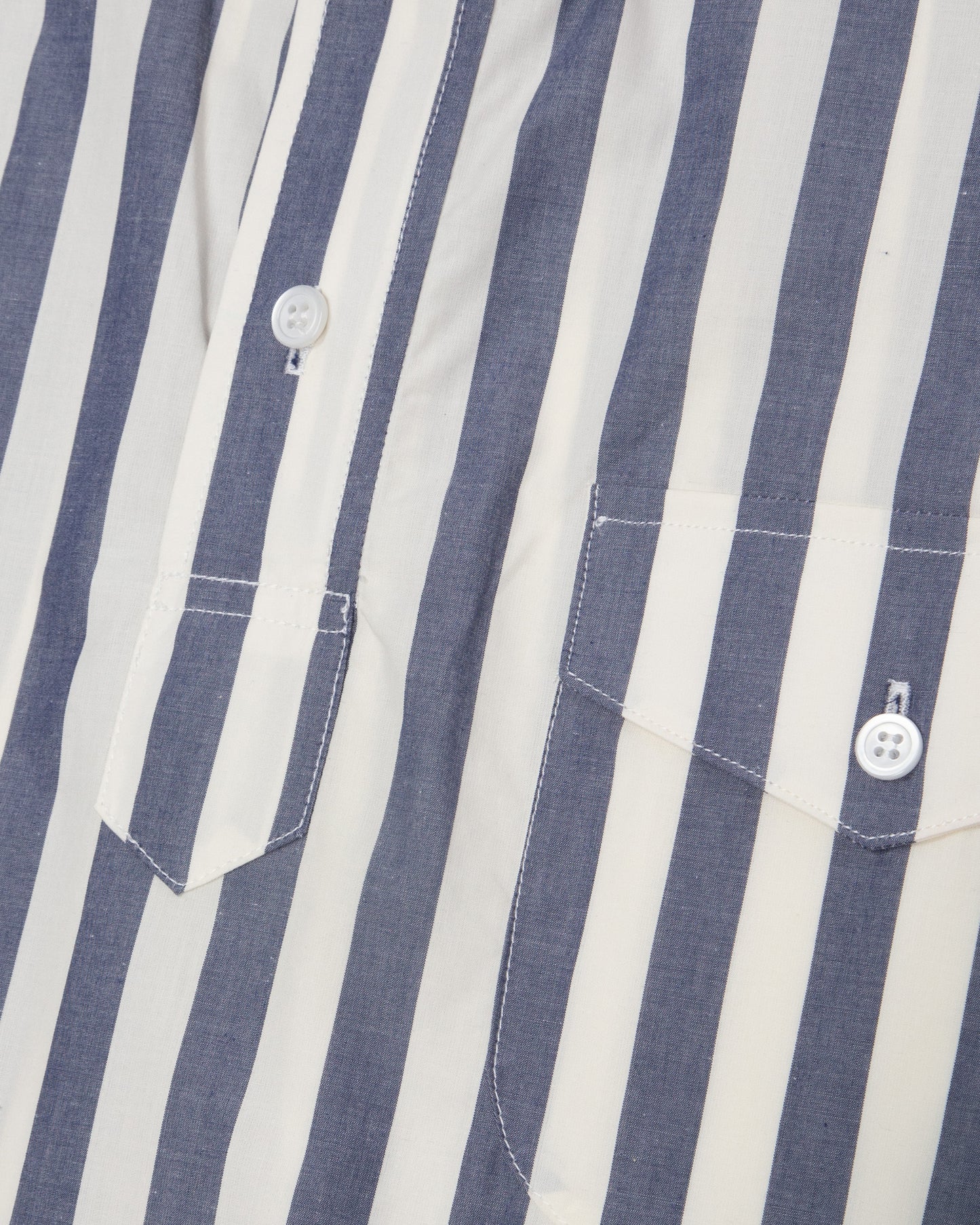 Navy Beach Boy Stripe Popover Ivy Shirt