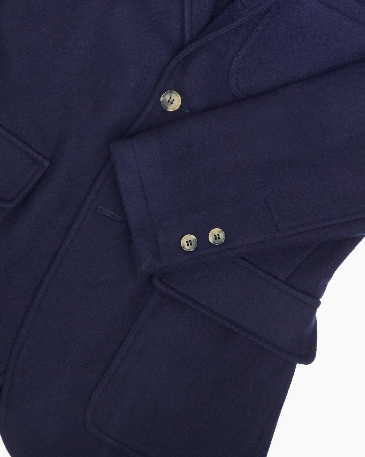 Navy Heavyweight Melton Wool Ivy Jacket