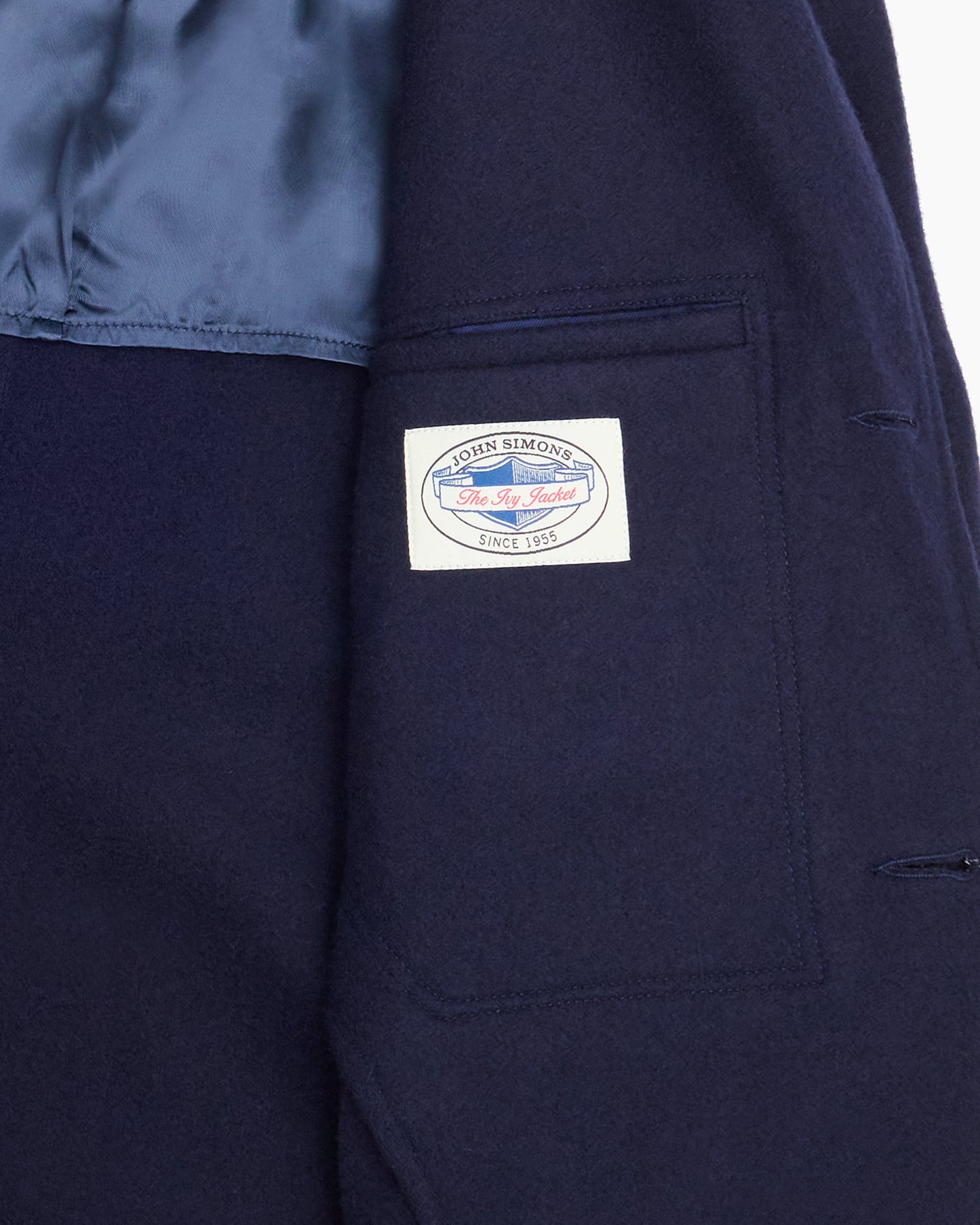 Navy Heavyweight Melton Wool Ivy Jacket