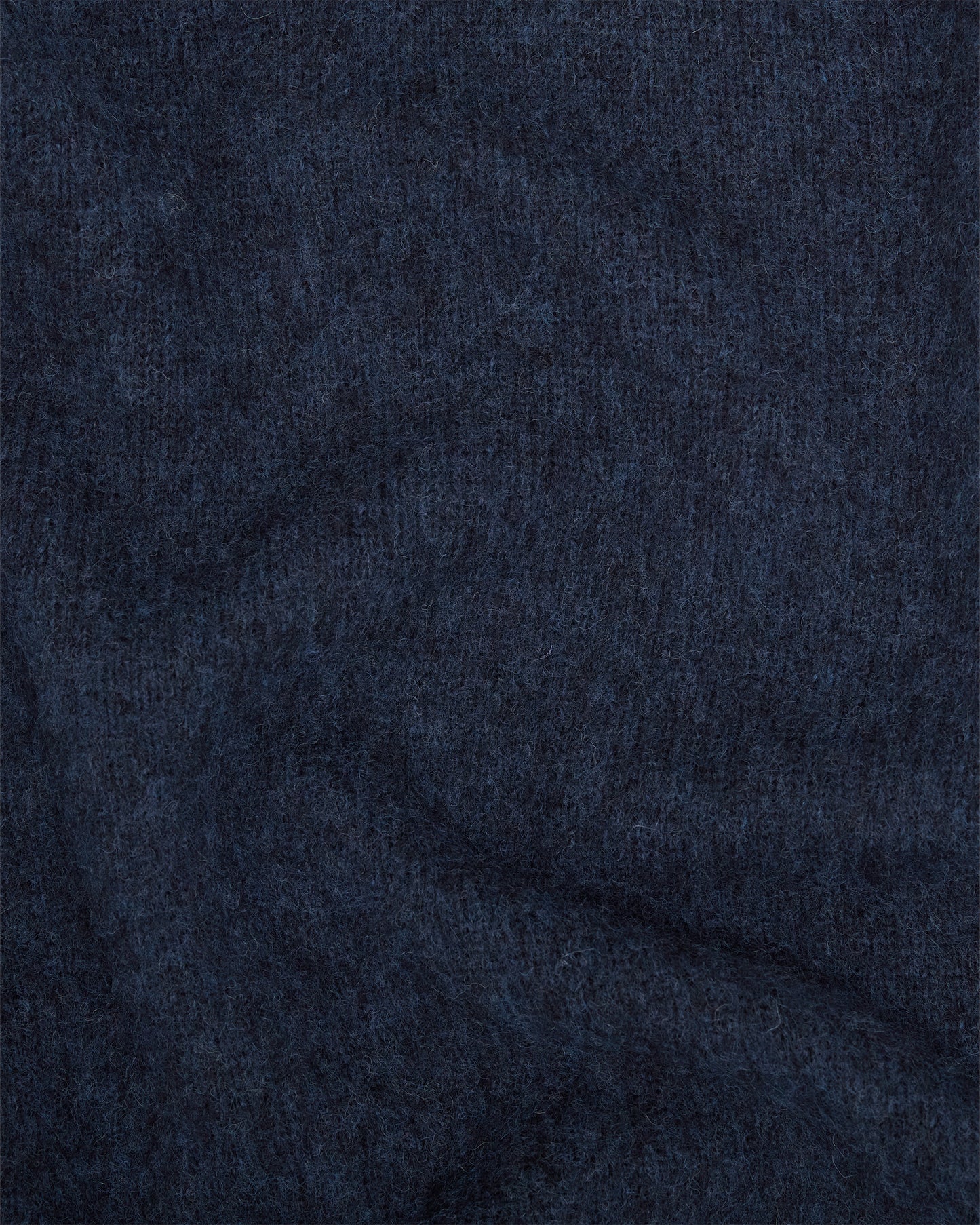 Navy Melange Brushed Shetland Knit Jumper