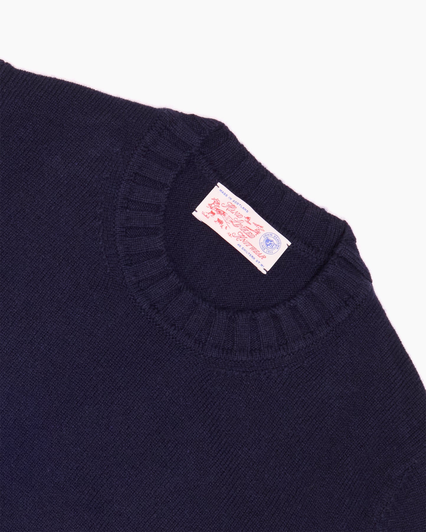 Navy Super Soft Shetland Knit Jumper