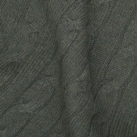 Olive Cable Shetland Knit Jumper