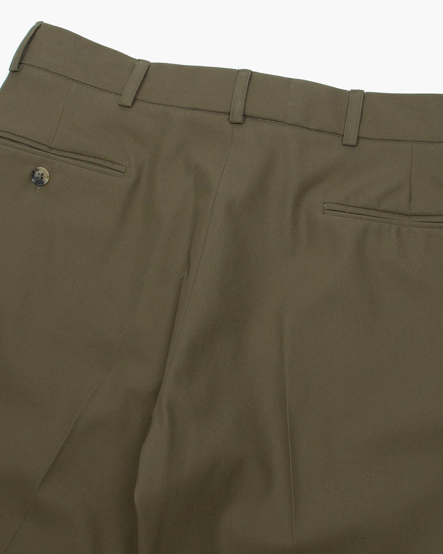 Japanese Olive Cotton Twill Ivy Trouser