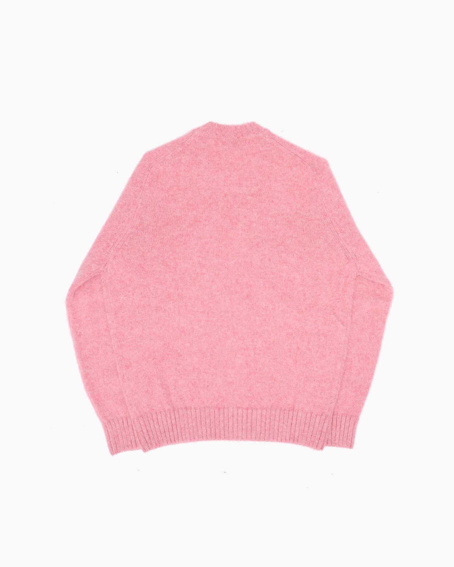 Pink Melange Brushed Shetland Knit Jumper