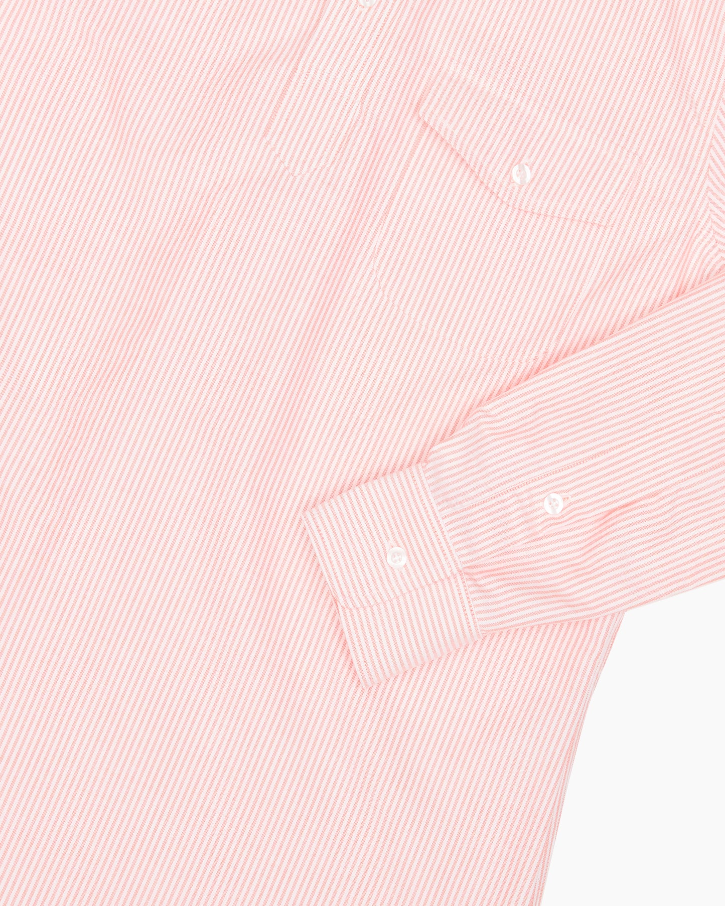 Orange University Stripe Ivy League Popover Shirt