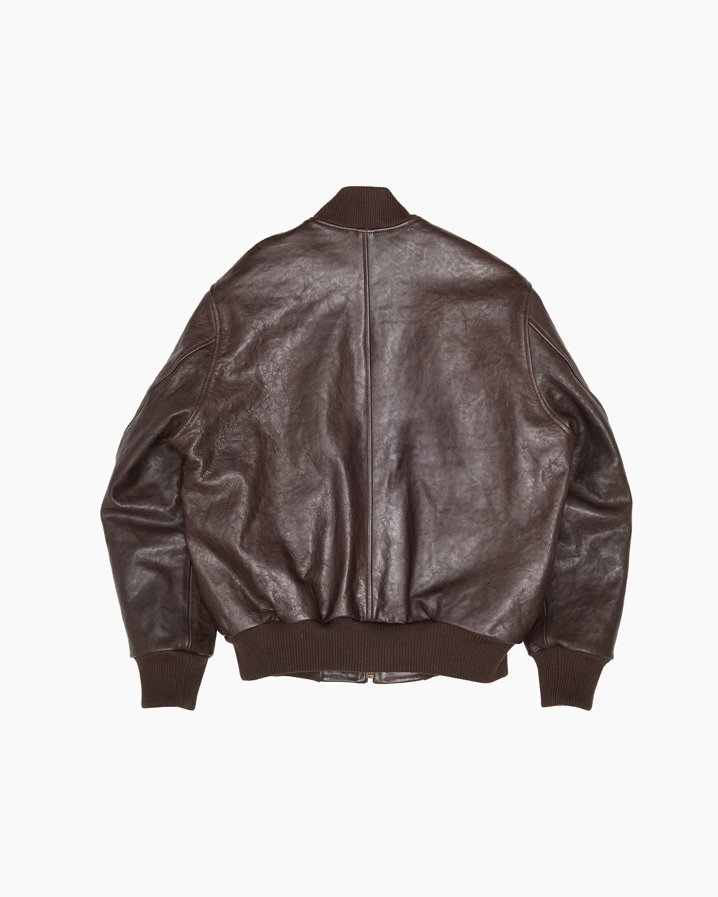 Leather '50s Bomber Jacket