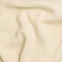 Cream Ribbed Shawl Collar Cardigan