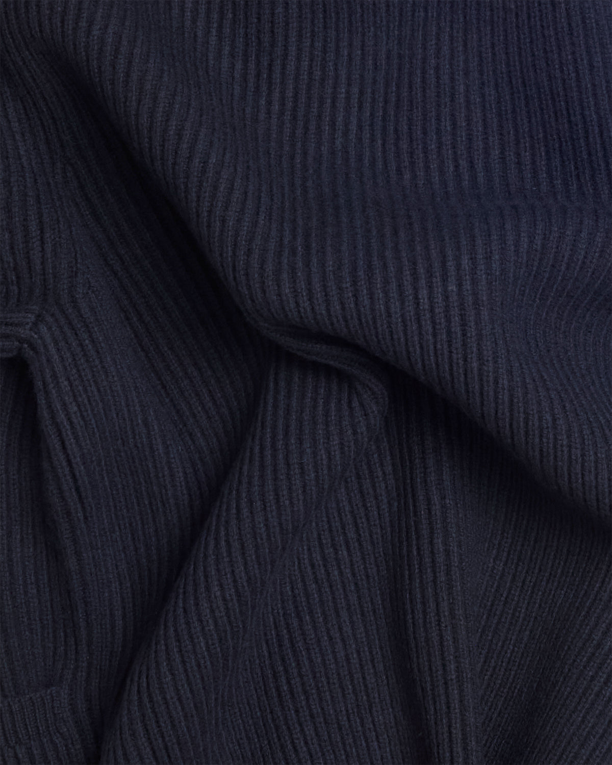 Dark Navy Ribbed Shawl Collar Cardigan