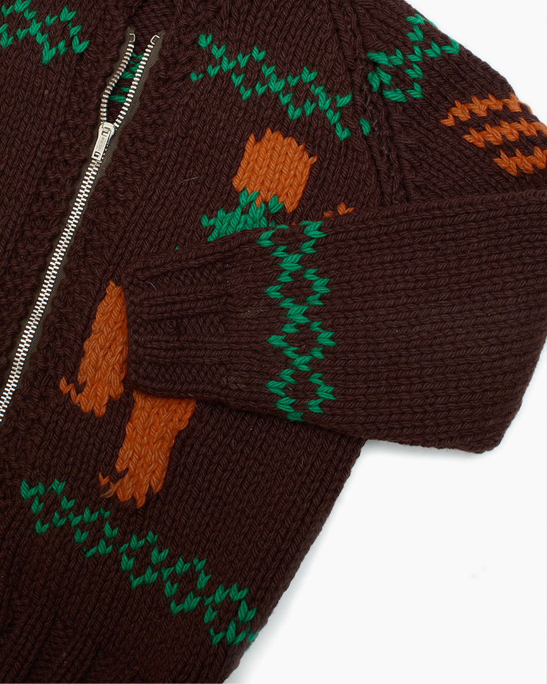 Kids Vintage Knitted Wool Cowichan Cardigan