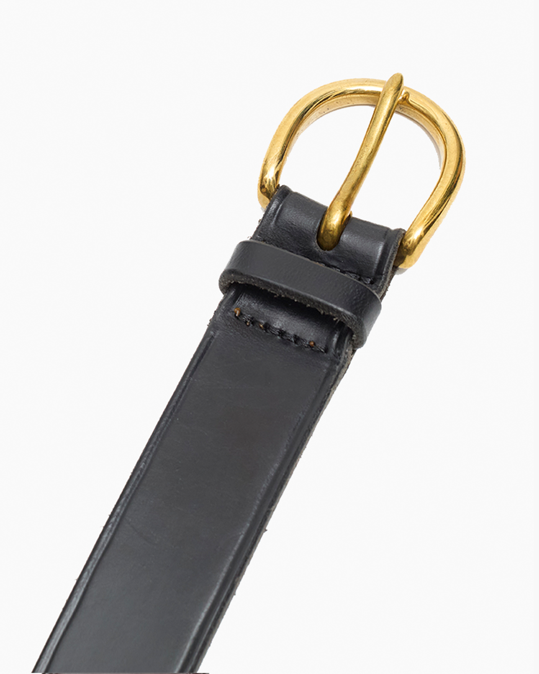JS x McRostie Black Bridle 1 1/4 Inch Leather Belt