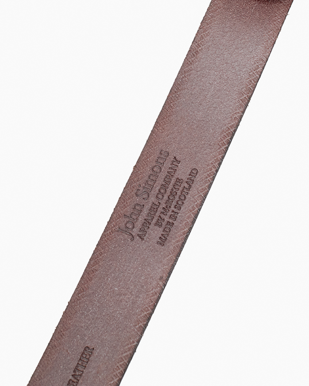 JS x McRostie Brown Bridle 1 1/4 Inch Leather Belt