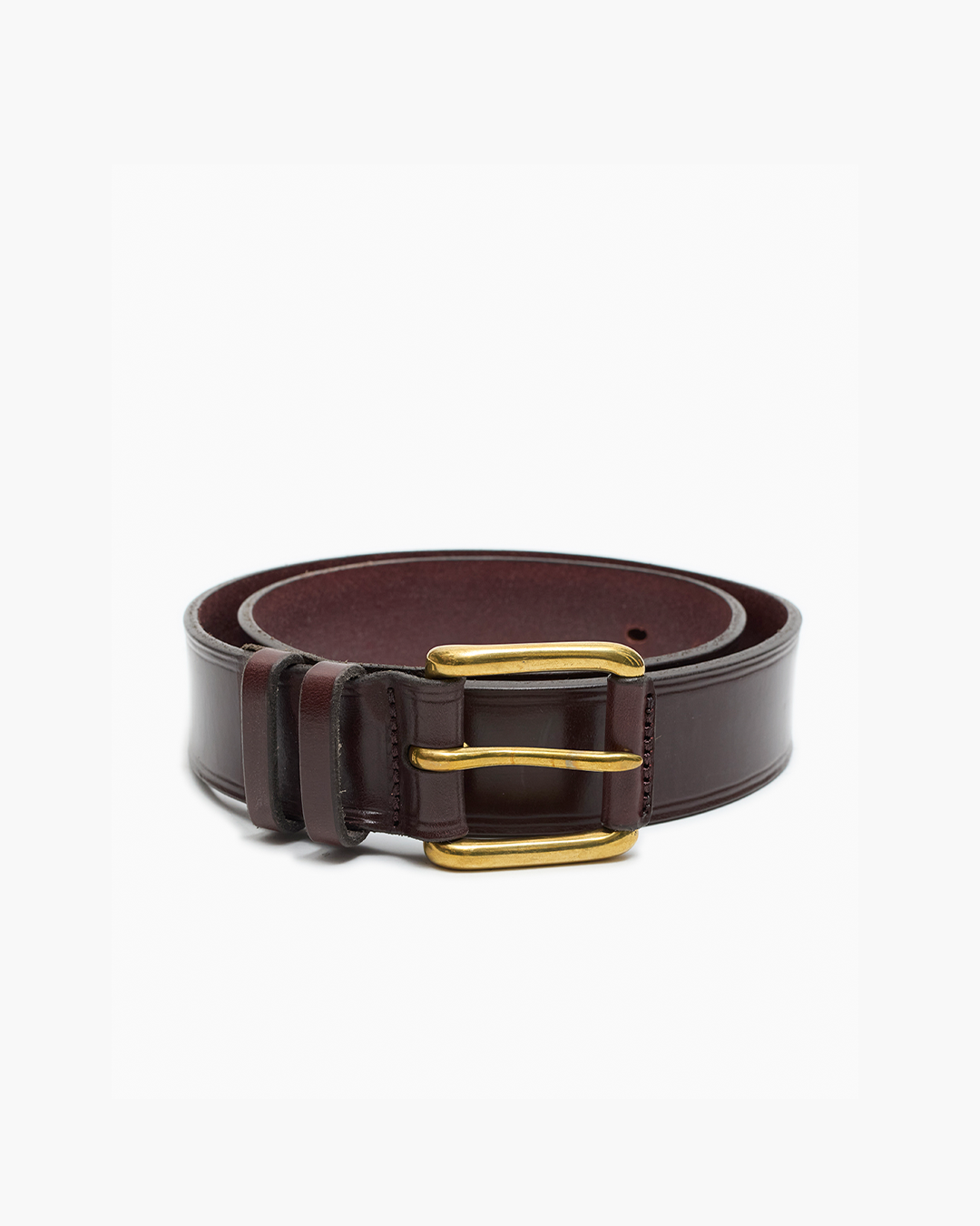 JS x McRostie Brown Bridle 1 1/2 Inch Leather Belt