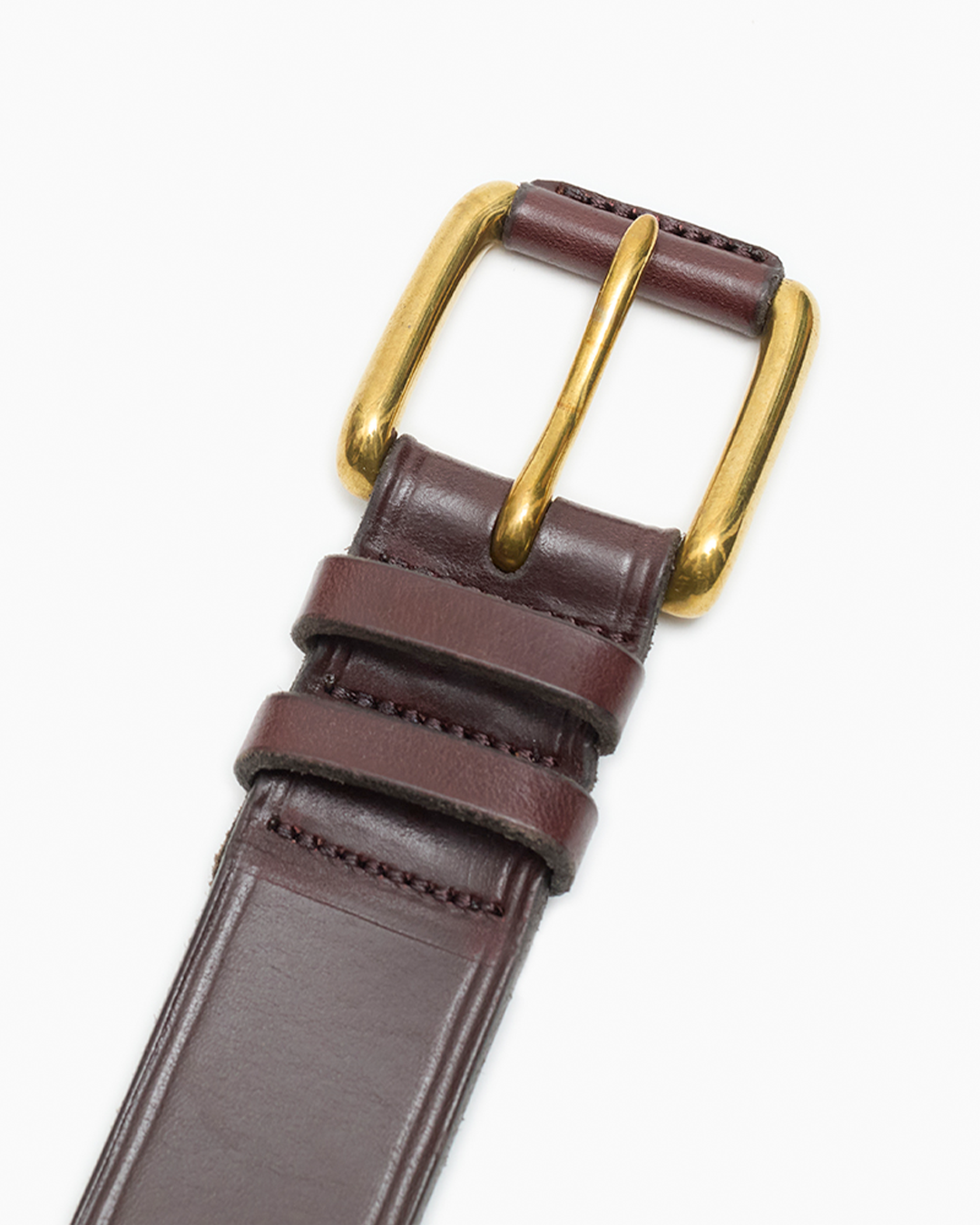 JS x McRostie Brown Bridle 1 1/2 Inch Leather Belt