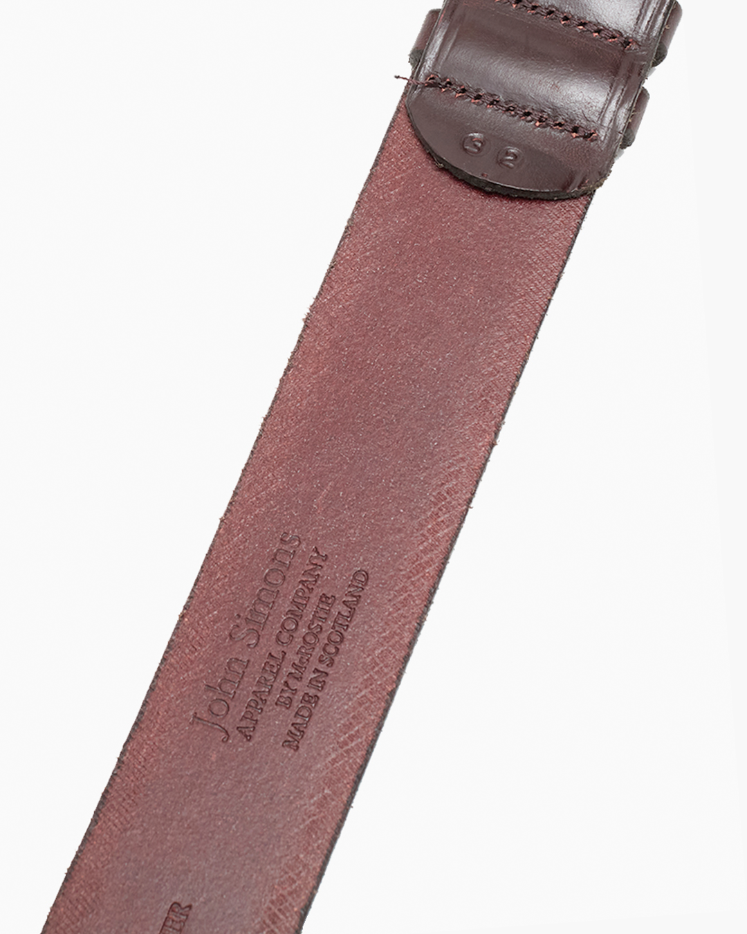 JS x McRostie Brown Bridle 1 1/2 Inch Leather Belt
