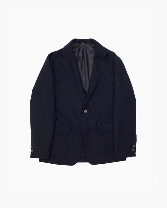 Navy Wool Hopsack Ivy Jacket