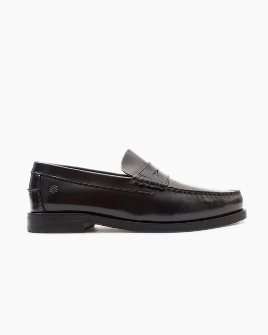 Black Dallas Polido Leather Loafer