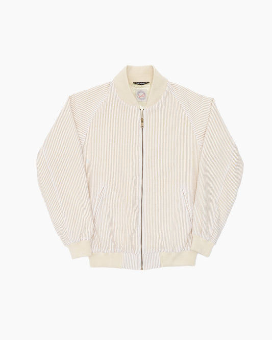 Creme Stripe Seersucker Surf Jacket