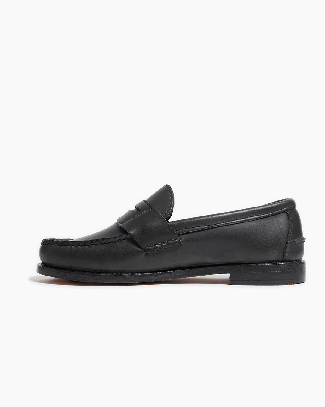 Black Pinch Penny Calf Leather Loafers