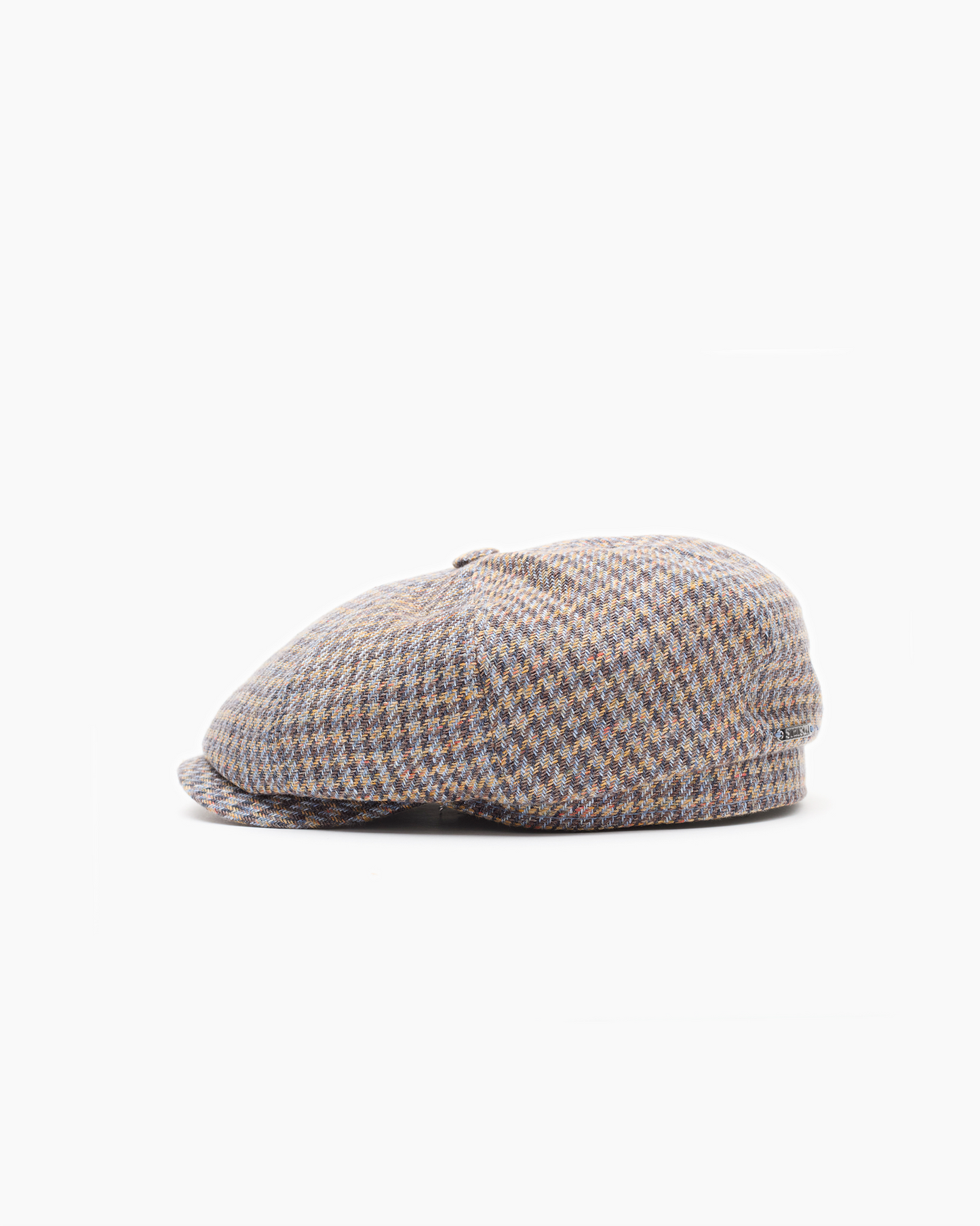 Dark Houndstooth Check Summer Cap