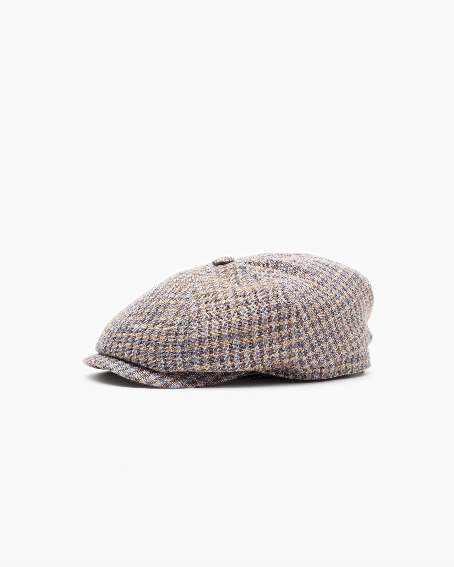 Dark Houndstooth Check Summer Cap
