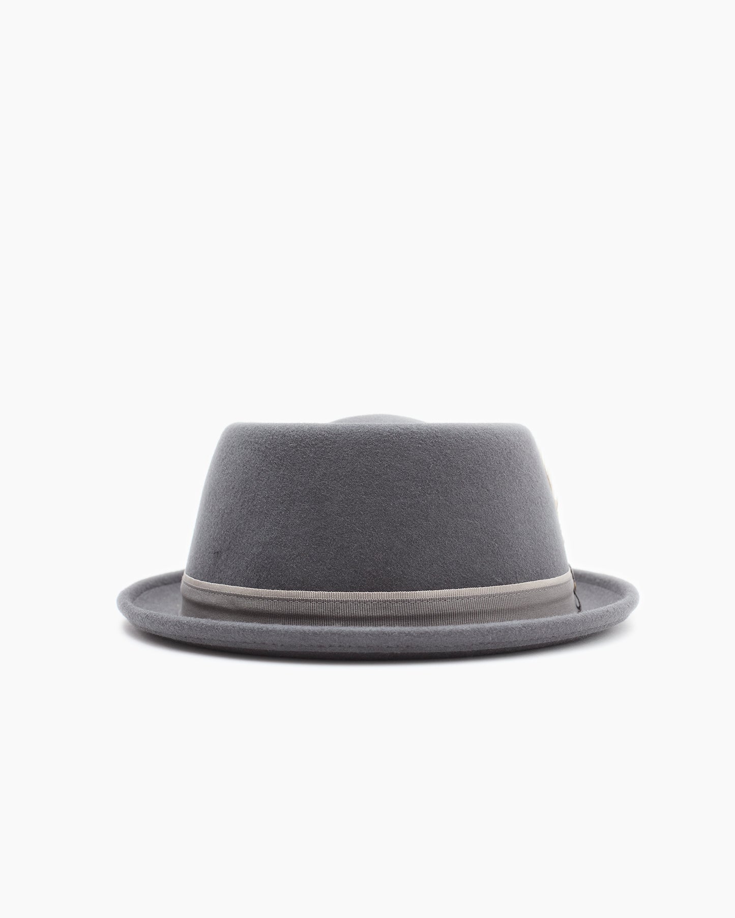 Grey Wool Pork Pie Hat
