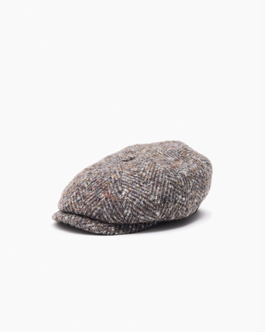 Winter Melange Herringbone Wool Cap