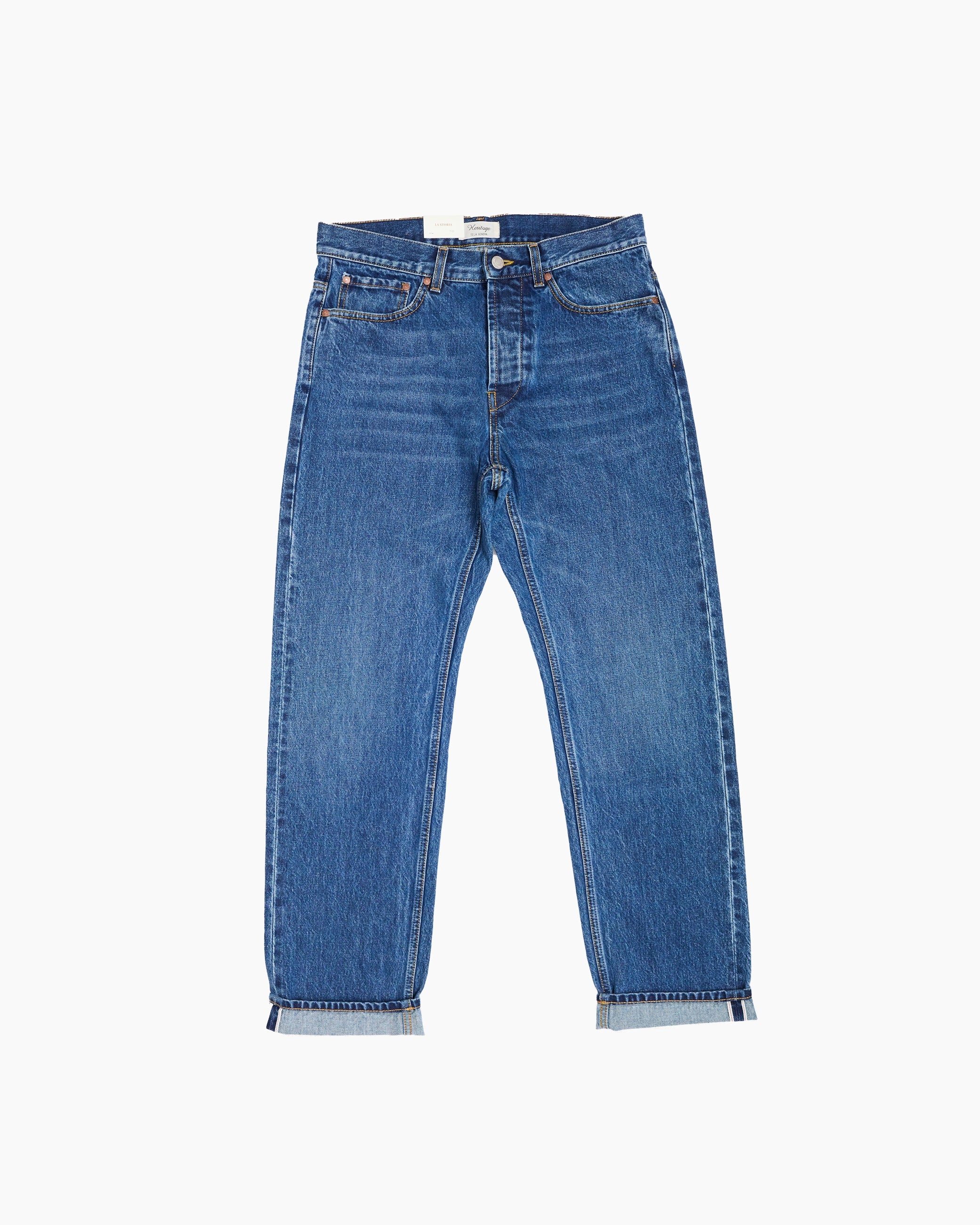 Blue Washed Selvedge Jean – JOHN SIMONS