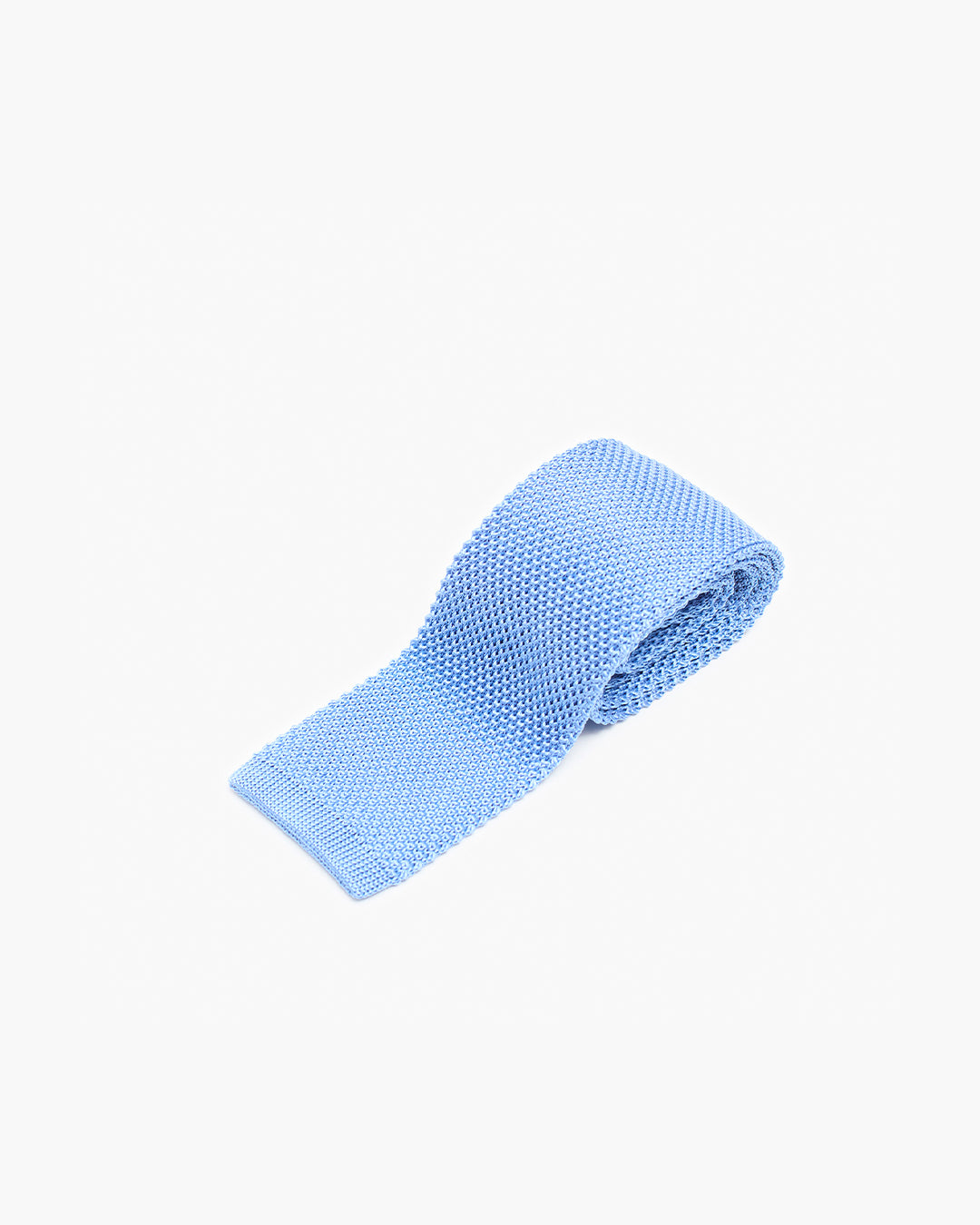 Silk Knitted Tie - Sky Blue