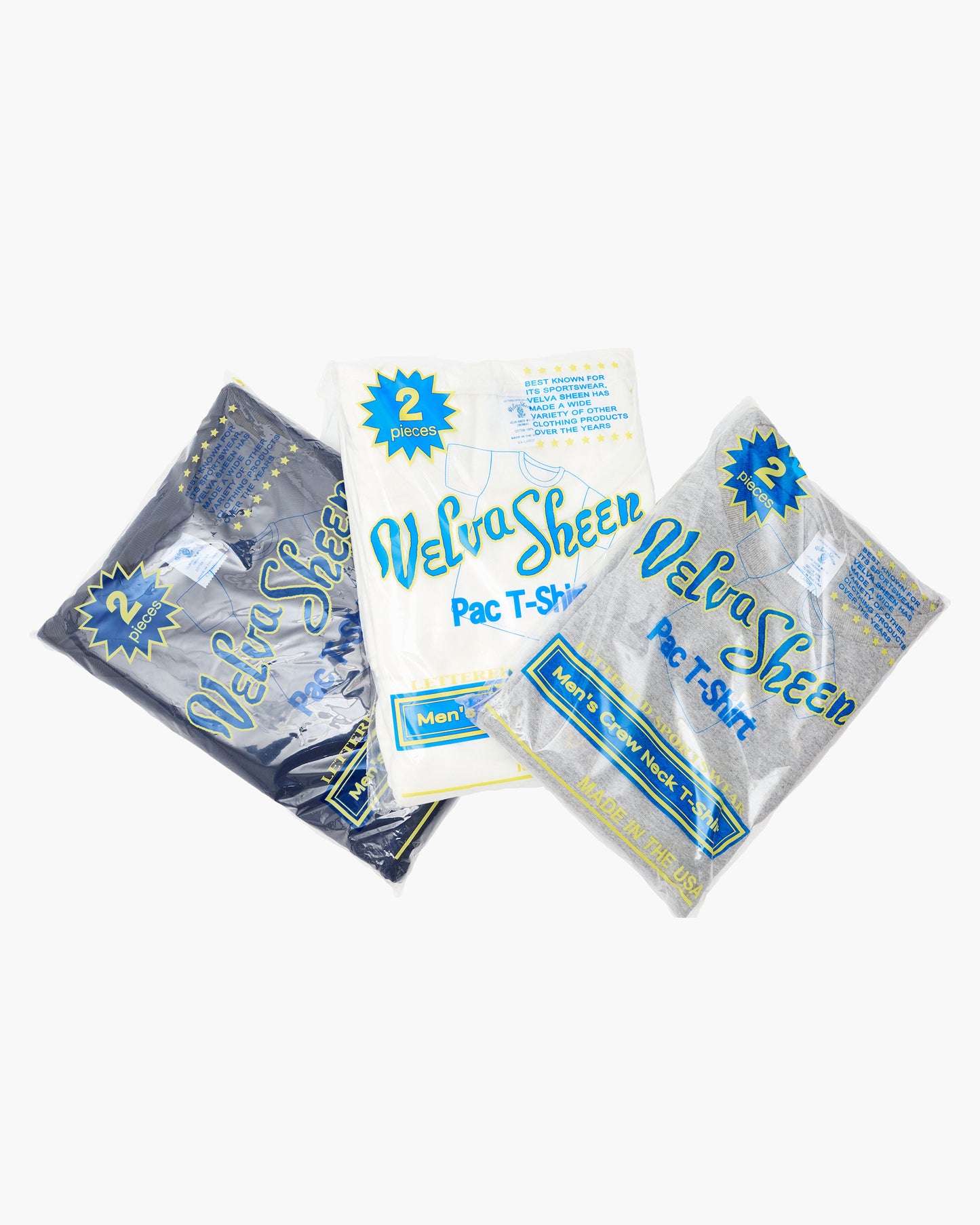 Grey Short Sleeve Crew Neck T-Shirt (2-Pack)