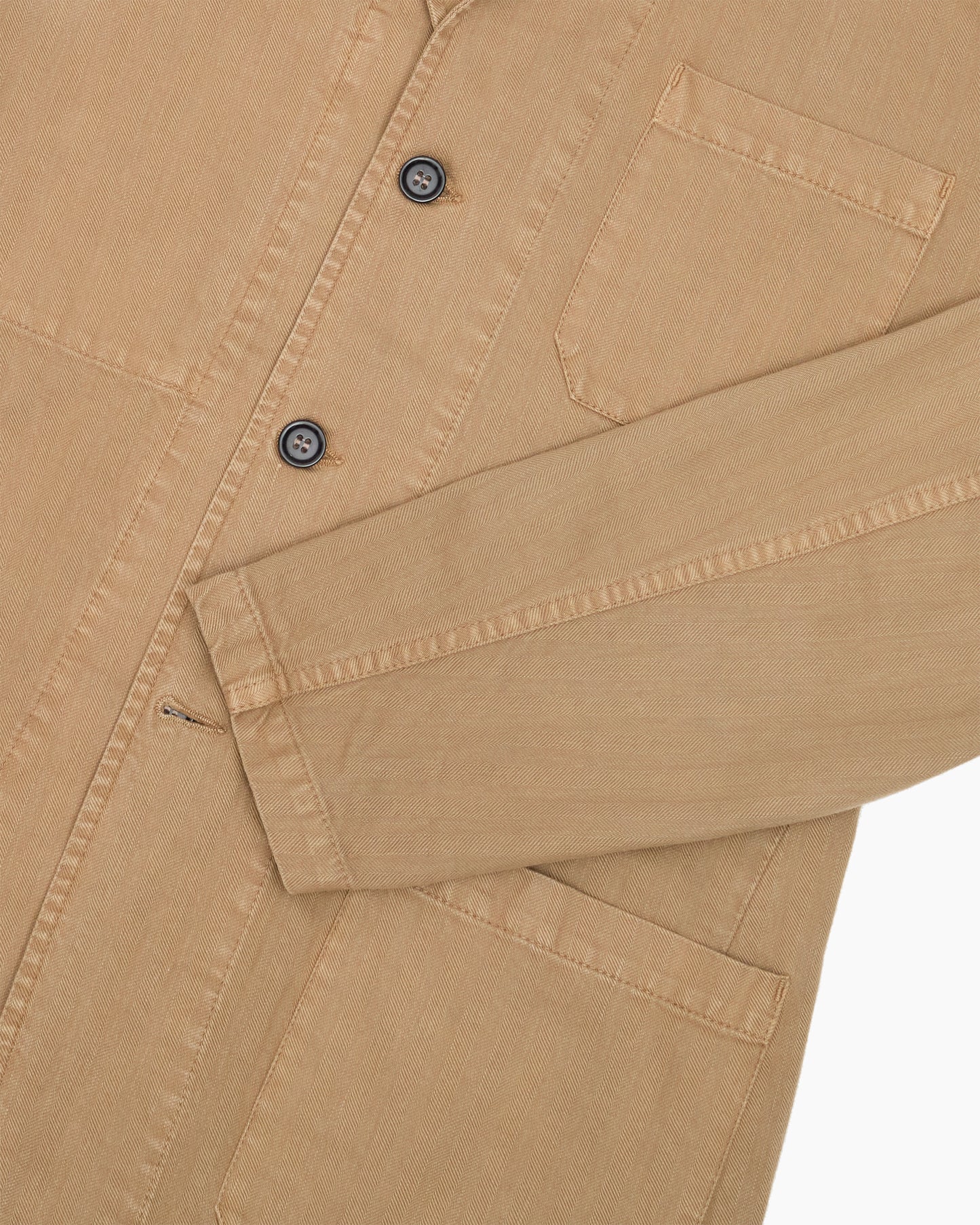 Desert Herringbone Cotton Drill Blazer