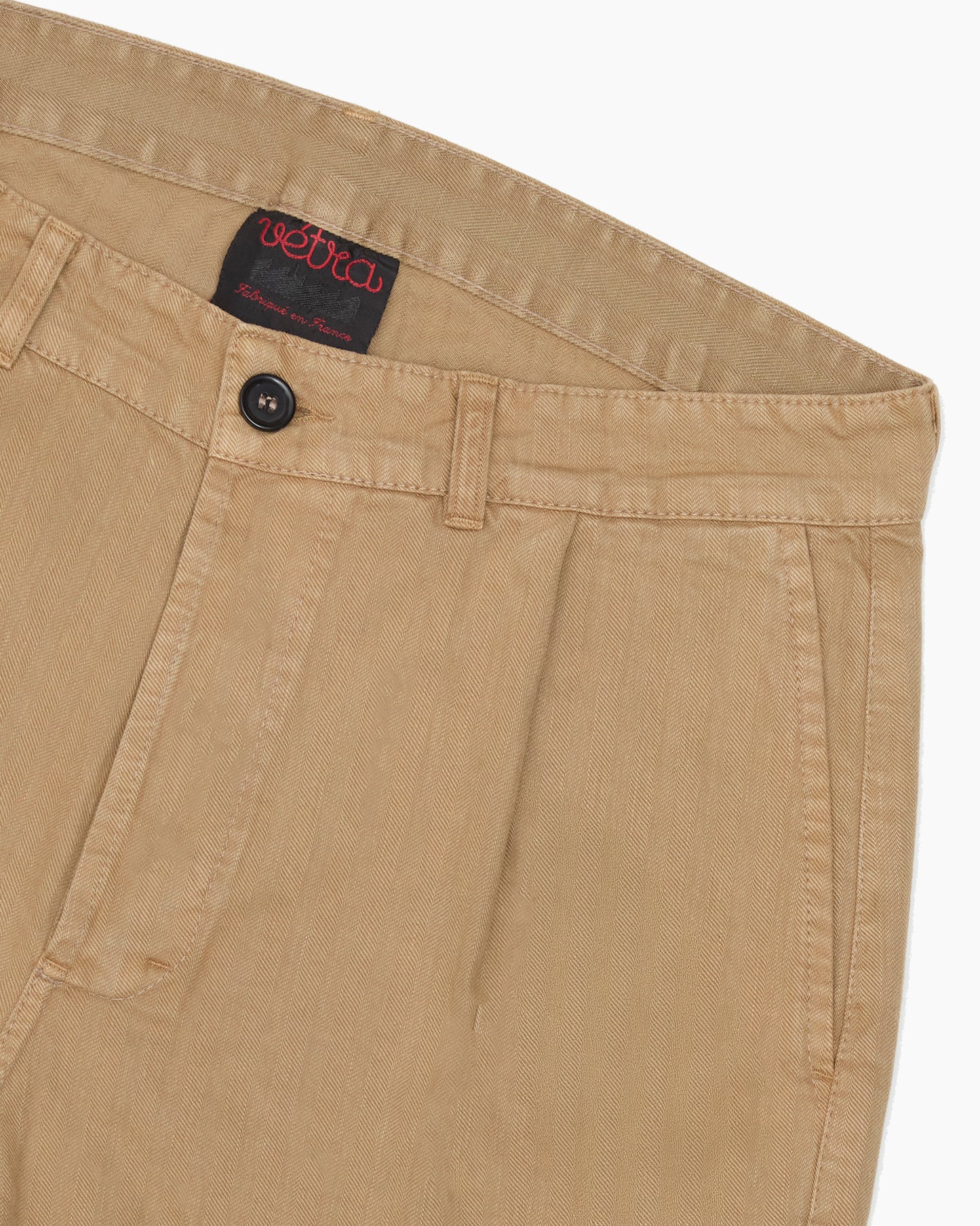 Desert Herringbone Cotton Drill Trousers